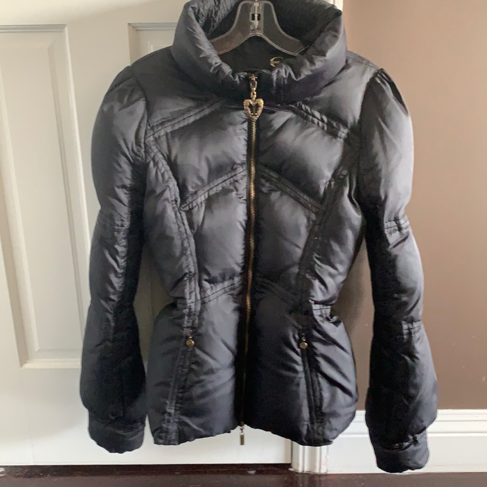 Just Cavalli Black Down Jacket Size 40